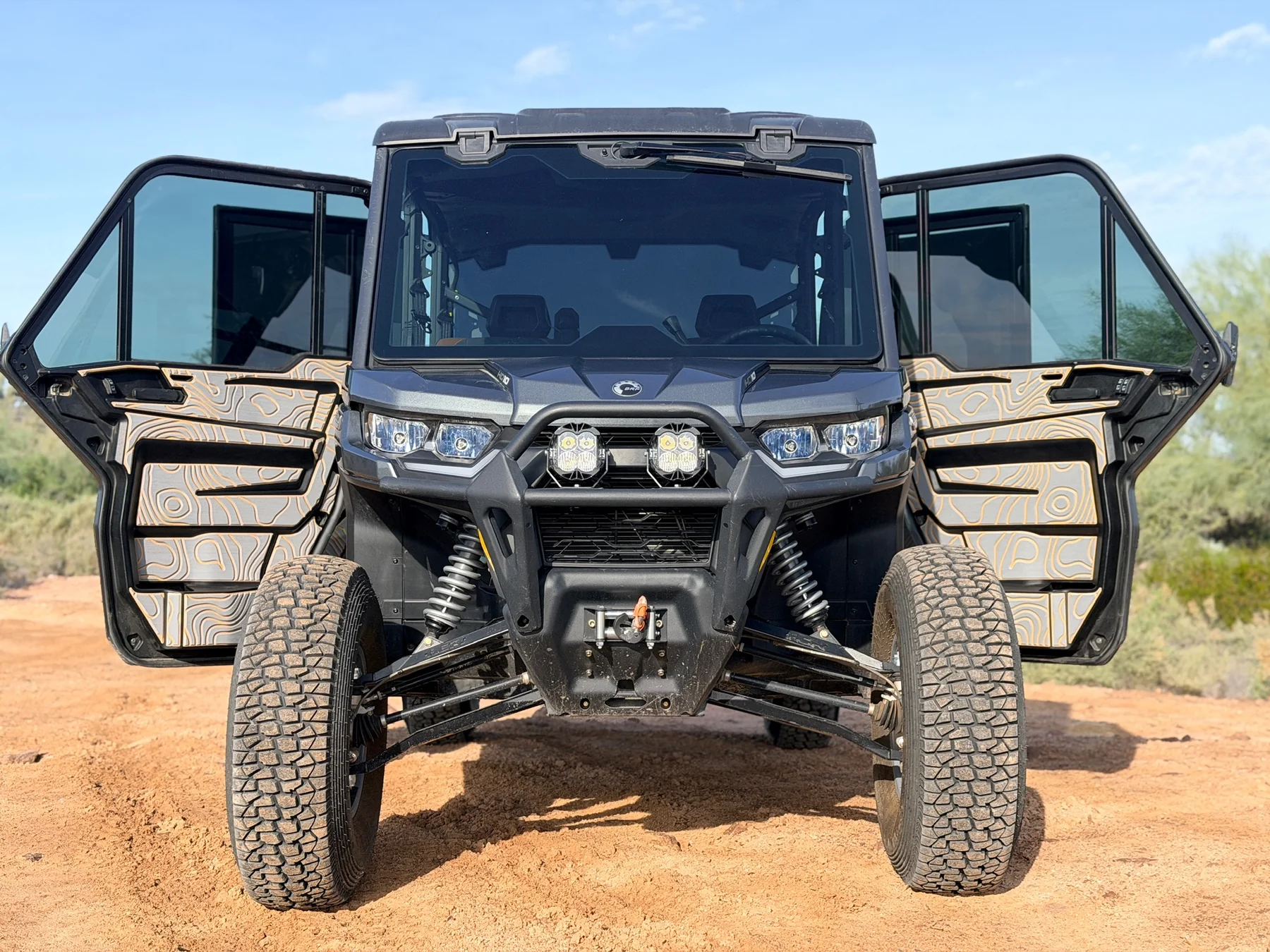 Can-Am Defender custom topographic map EVA/PE foam interior kit