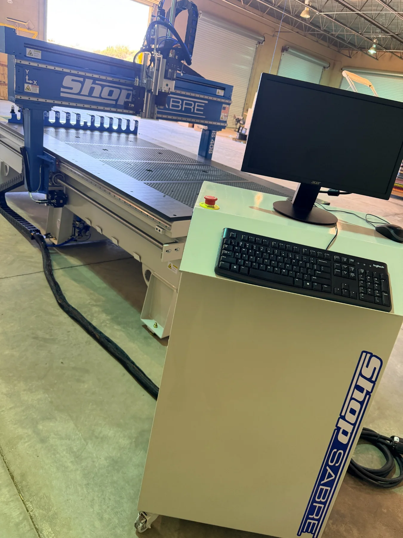 Freedom Foam ShopSabre CNC router used for EVA/PE foam fabrication