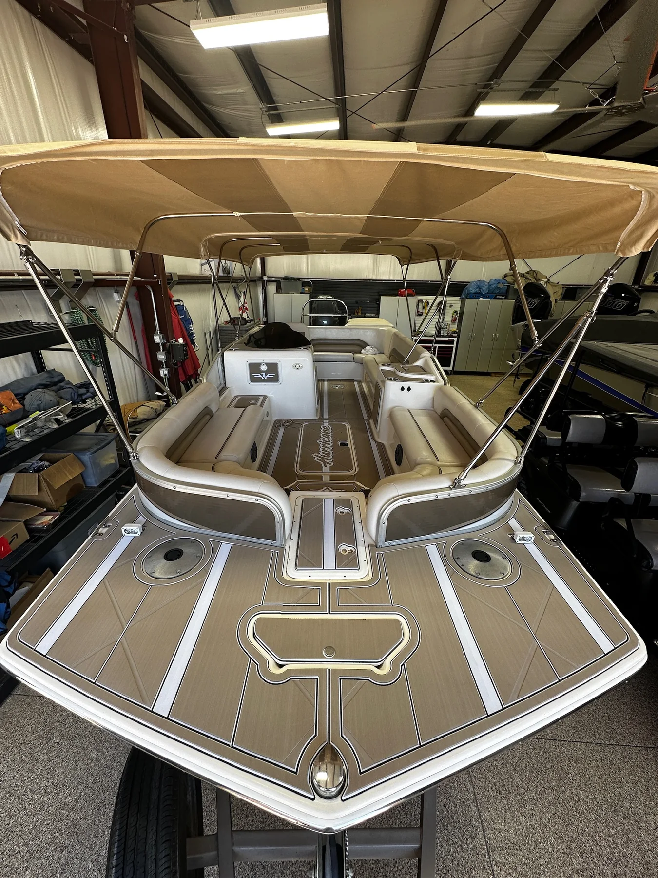 Hurricane Fun Deck custom EVA/PE foam flooring Martinez Lake Arizona