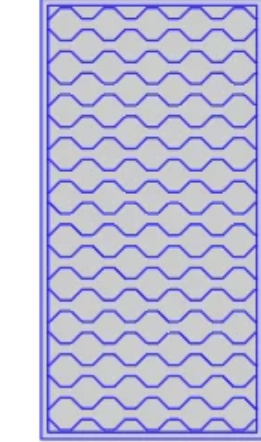 Broken Hex foam pattern