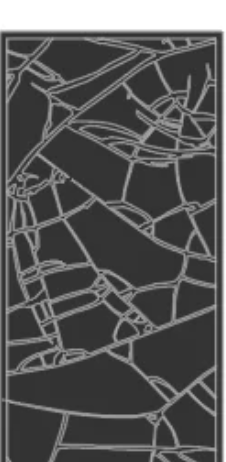 Cracked foam pattern