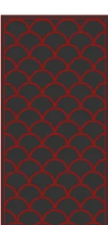 Fish Scale foam pattern