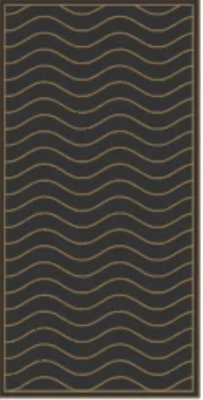 Wavy Teak foam pattern