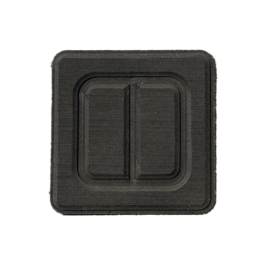 Black and black foam swatch