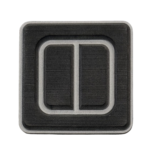 Black and gray foam swatch