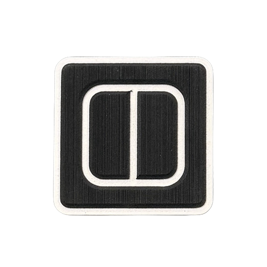 Black and white foam swatch
