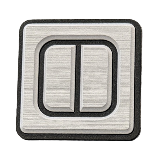 Gray and black foam swatch