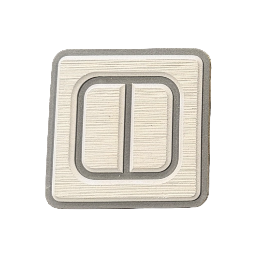 Light gray and dark gray foam swatch